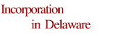 Incorporation in Delaware